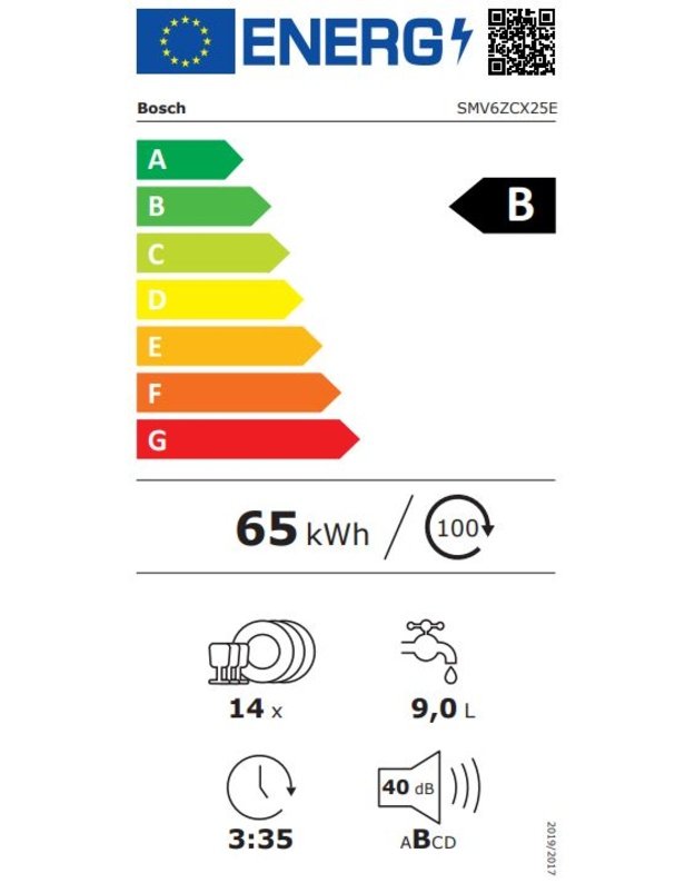 Indaplovė Bosch SMV6ZCX25E