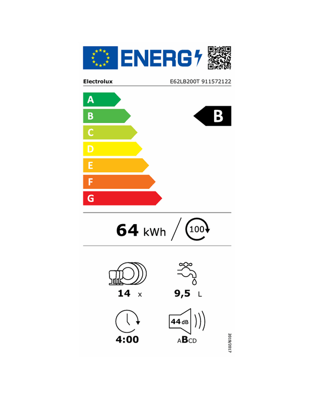 Indaplovė ELECTROLUX E62LB200T