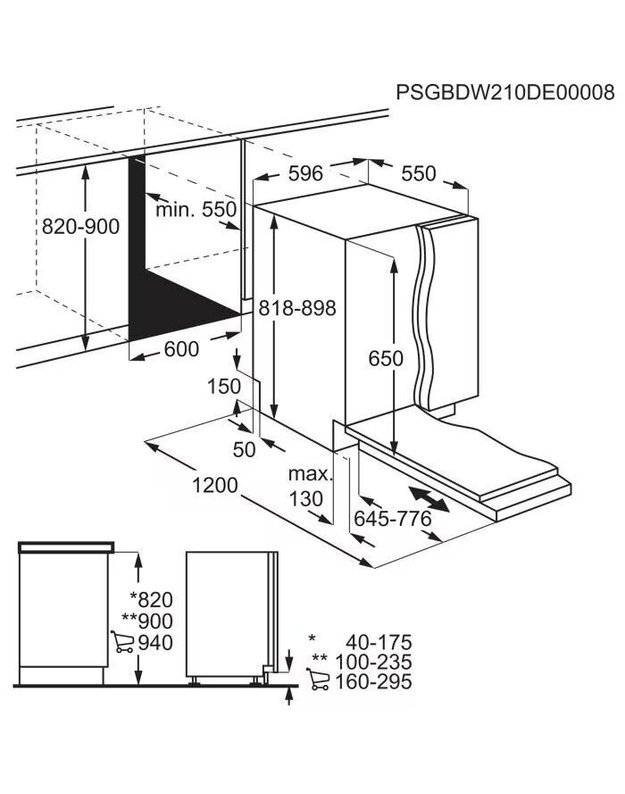Indaplovė ELECTROLUX E62LB200T