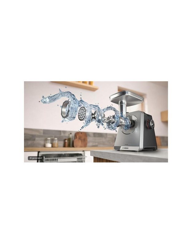 Bosch MFWS860M Serie 8 MultiPower mėsmalė su sulčiaspaude ir tarkavimo priedu, 2500 W, nerūdijančio plieno