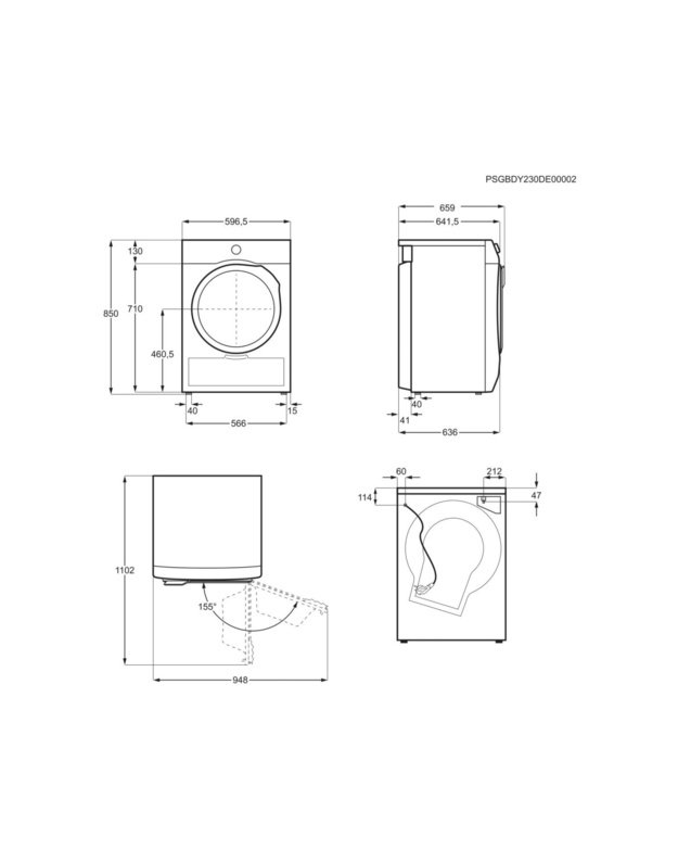 Electrolux EW7D38BNCE 700 DelicateCare džiovyklė su šilumos siurbliu, 8 kg, A klasė, 63 dB, Wi-Fi