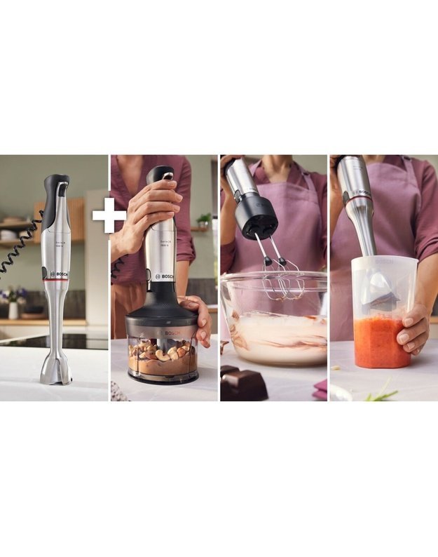 Bosch MSM8M934 Serie 8 ErgoMaster rankinis trintuvas, 1500 W, 6 ašmenys, 500 ml smulkintuvas, dviguba šluotelė