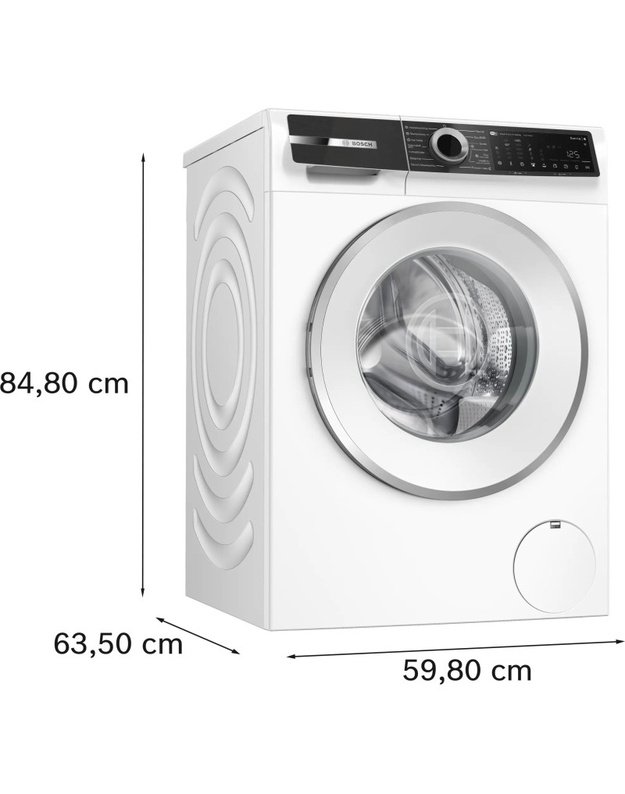 Bosch WNG2541LSN Serie 6 skalbyklė-džiovyklė, 10,5/6 kg, 1400 aps./min., AutoDry, Iron Assist, Home Connect