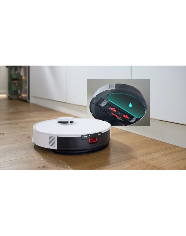 Bosch BCRD2W Spotless Advanced+ robotas siurblys su plovimu, 11 000 Pa, LiDAR, automatinio ištuštinimo stotelė
