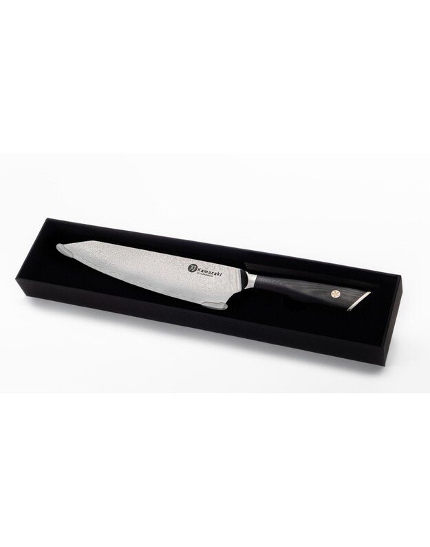 Damasko plieno peilis Kamazaki, šefo peilis, 20 cm, KZI005KN