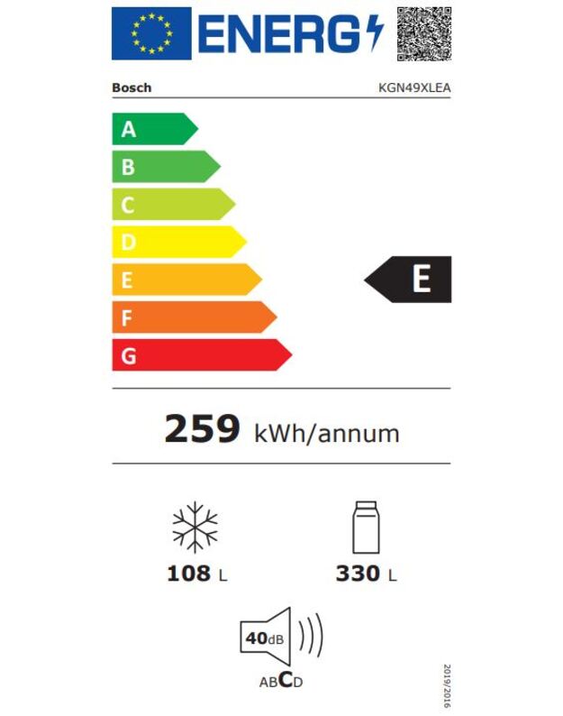 Šaldytuvas Bosch KGN49XLEA 2