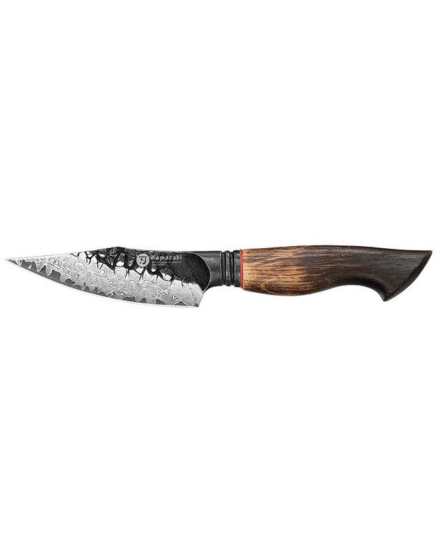 Damasko plieno peilis Kamazaki Paring Knife, KZ47KN, 10 cm, NEMOKAMAS PRISTATYMAS!