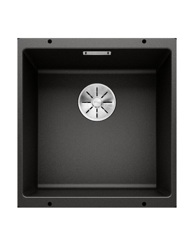 Plautuvės Blanco SUBLINE 400-U, juoda, 525990