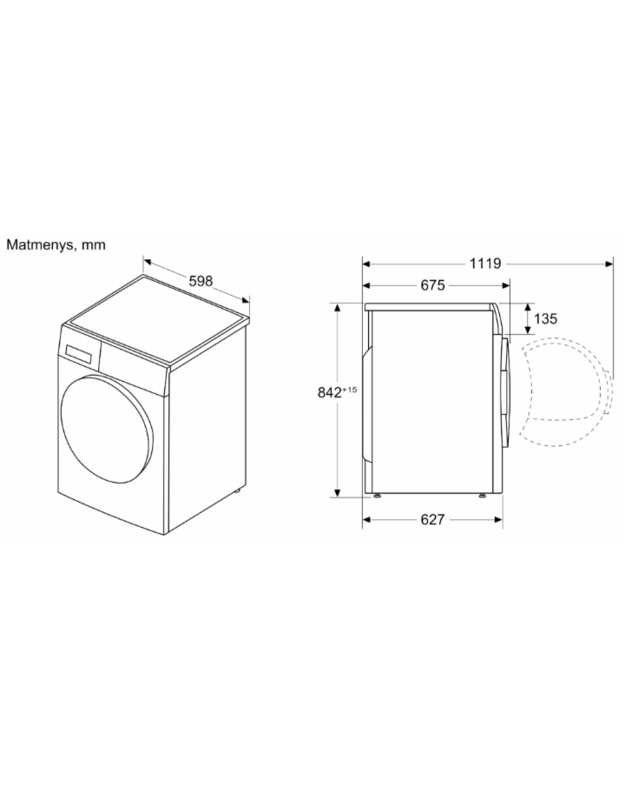 Džiovyklė Bosch WRB247D0SN 2