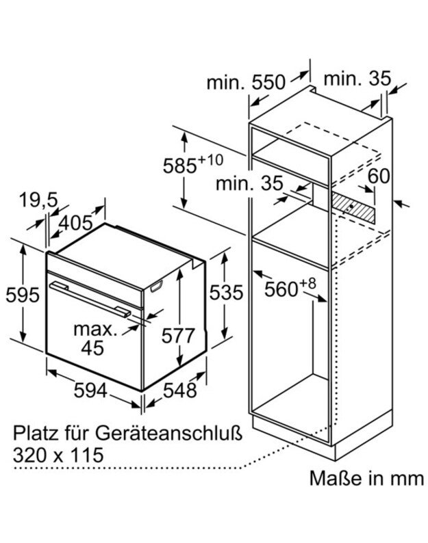 Orkaitė Siemens HB774GLB1 2