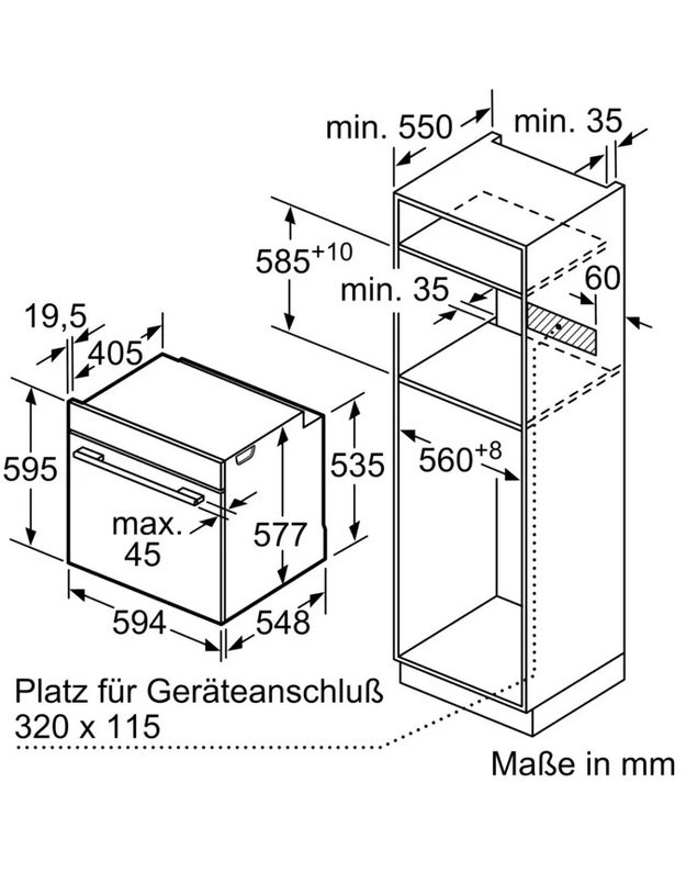 Orkaitė Siemens HB974GLM1