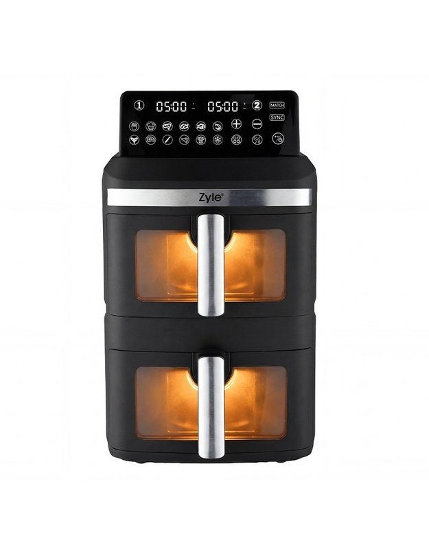 Karšto oro gruzdintuvė Zyle ZY013AF, dviejų aukštų, 2800 W, 13 l