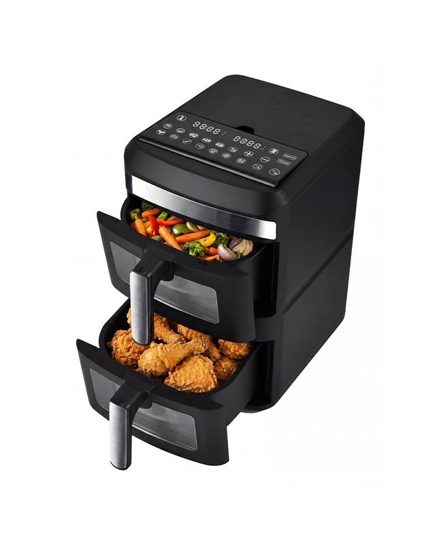 Karšto oro gruzdintuvė Zyle ZY013AF, dviejų aukštų, 2800 W, 13 l