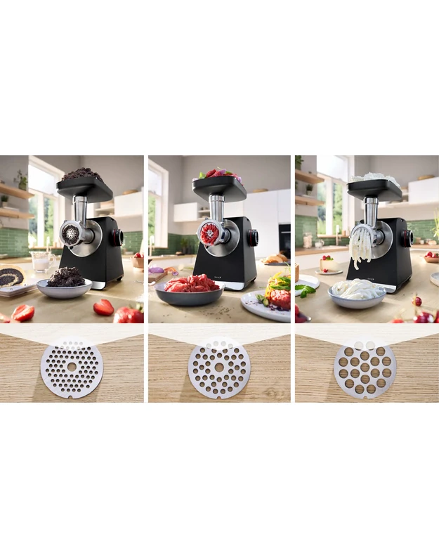 Mėsmalė Bosch MFWS640B Serie 6 MultiPower, juoda / sidabrinė