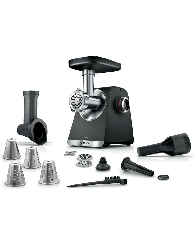 Mėsmalė Bosch MFWS640B Serie 6 MultiPower, juoda / sidabrinė
