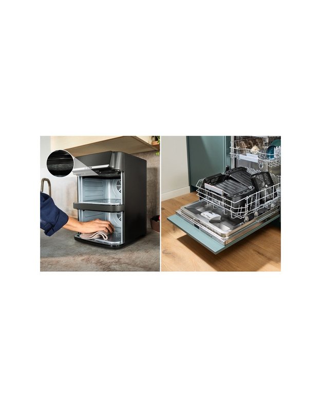 Bosch MAFD661B7 Serie 6 Double Stack karšto oro gruzdintuvė, 12 l, 2800 W, juoda