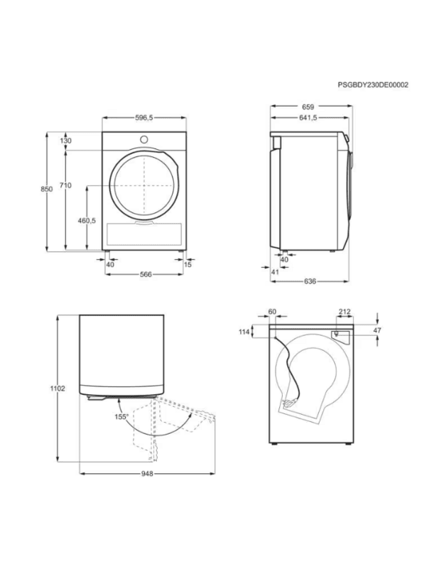 Electrolux EW8D517VCE 800 UltraCare džiovyklė su šilumos siurbliu, 10 kg, B klasė, 3DSense, Wi-Fi