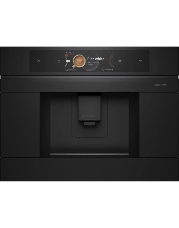Bosch CTL9181M0 Serie 8 įmontuojamas automatinis kavos aparatas, 19 bar, 6,8" TFT, Home Connect, juodas matinis