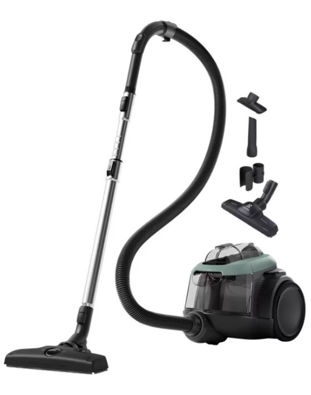 Electrolux EL61C2OG 600 serijos dulkių siurblys be maišelio, 700 W, 1,6 l, HEPA, 74 dB, Parketto Pro