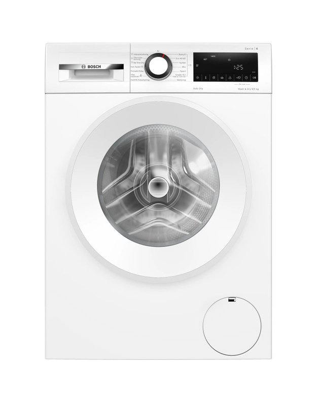 Bosch WNA14400SN Serie 4 skalbyklė-džiovyklė, 9/5 kg, 1400 aps./min., AutoDry, Iron Assist, Wash & Dry 60