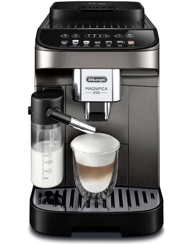 De’Longhi ECAM290.81.TB Magnifica Evo automatinis kavos aparatas, LatteCrema Hot, 7 gėrimai, 15 bar, titano spalvos
