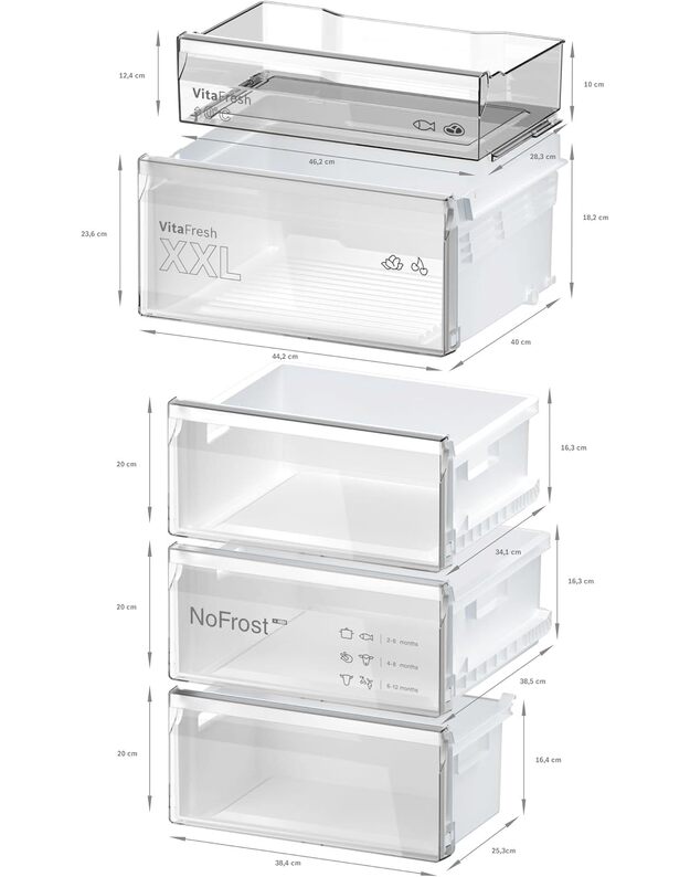 Šaldytuvas Bosch KGN392LAG 2