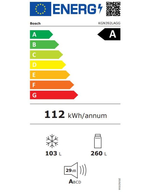 Šaldytuvas Bosch KGN392LAG 5