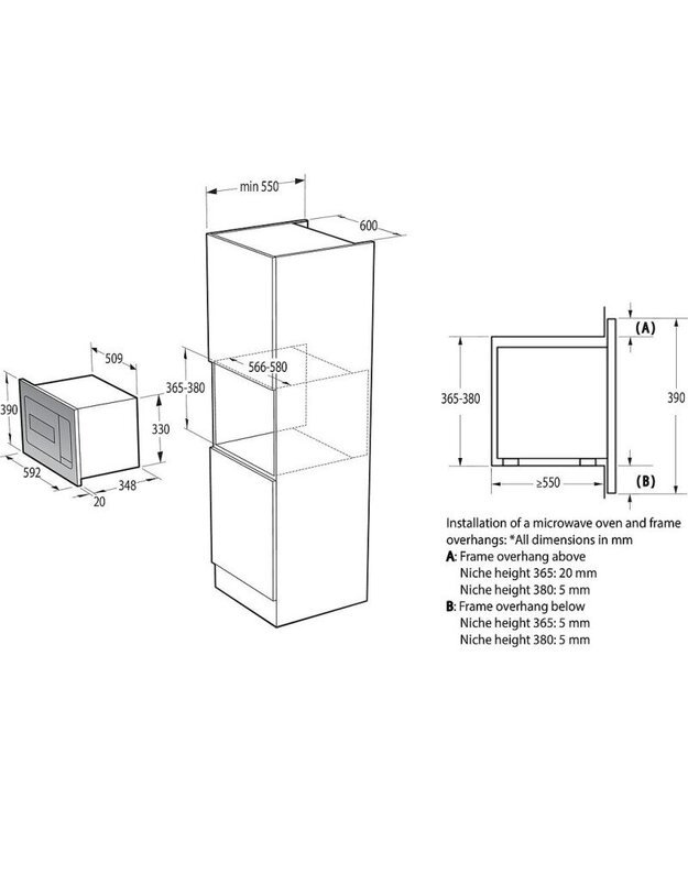 Mikrobangų krosnelė BM235G1SYB 1