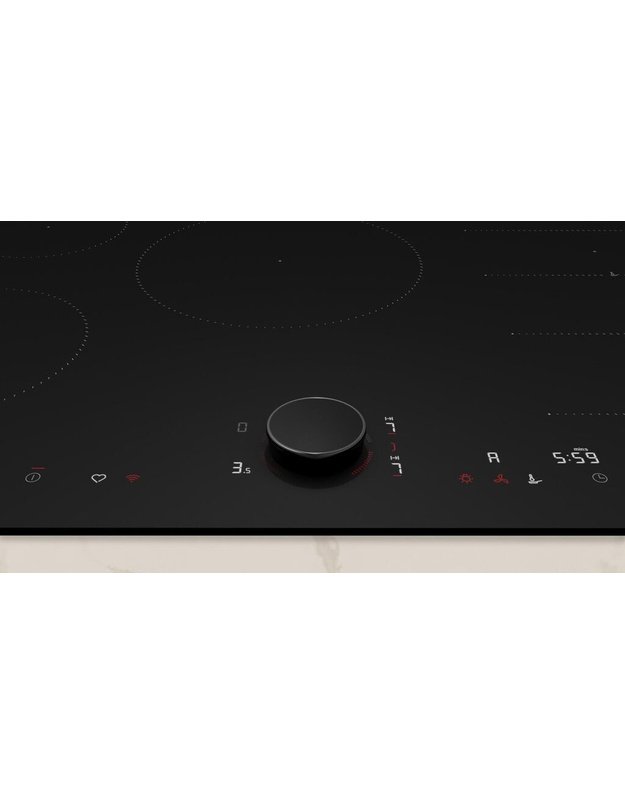 NEFF T68NUV4A0 N 90 indukcinė kaitlentė, 80 cm, 5 kaitvietės, Flex Induction, Twist Pad, Home Connect, Matt Black