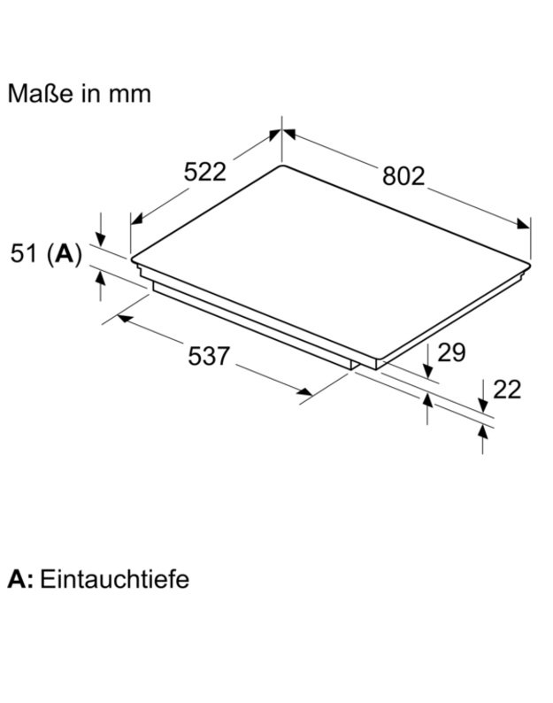 NEFF T68NUV4A0 N 90 indukcinė kaitlentė, 80 cm, 5 kaitvietės, Flex Induction, Twist Pad, Home Connect, Matt Black
