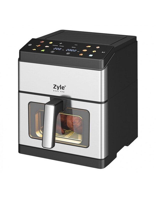 Karšto oro gruzdintuvė Zyle ZYDUALPROW, su dvigubu kaitinimo elementu