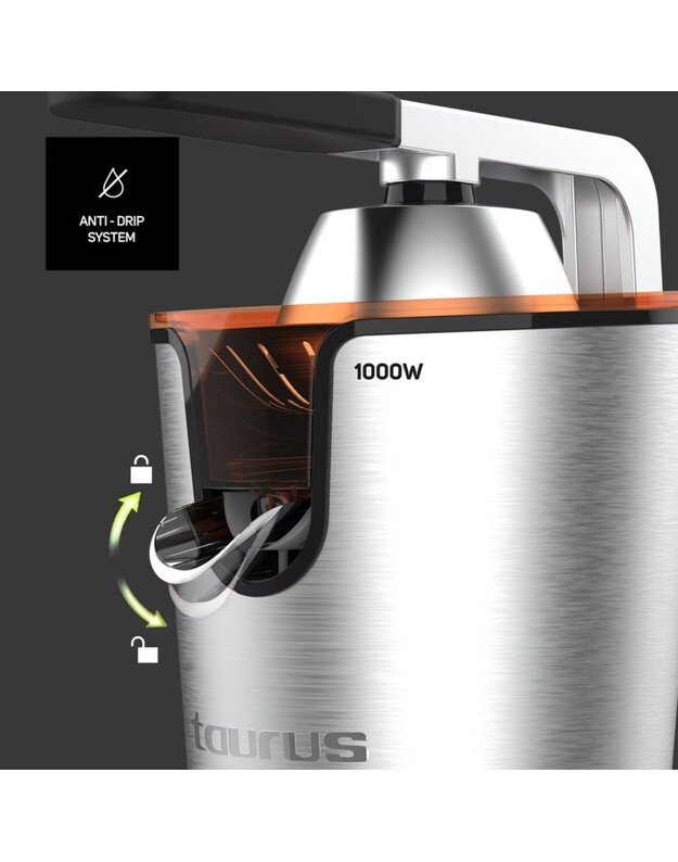 Citrusinių vaisių sulčiaspaudė Taurus, EasyPress 1000 Legend, TA924269000, elektrinė, 1000W 5