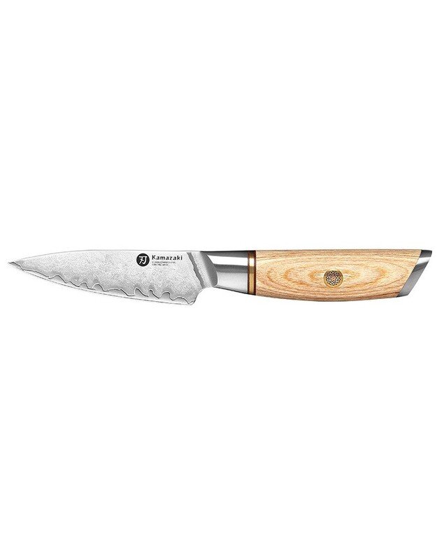 Trijų sluoksnių nerūdijančio plieno peilis Kamazaki Paring Knife, KZ45KN, 9 cm, NEMOKAMAS PRISTATYMAS!