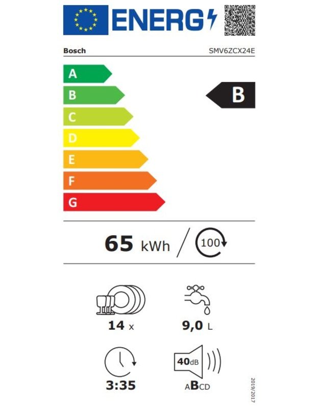 Indaplovė Bosch SMV6ZCX24E