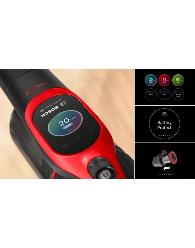  Rankiniai dulkių siurblys Bosch Unlimited 10 ProAnimal BCS1041PET