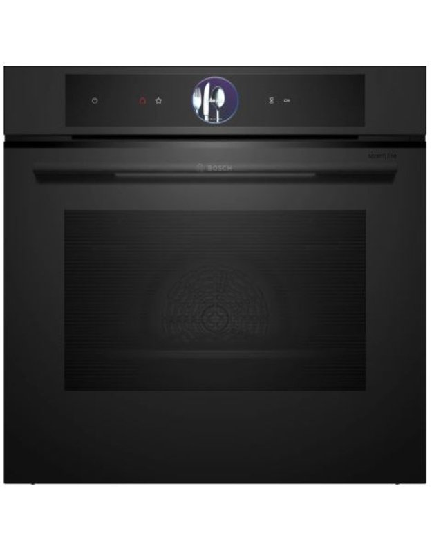 Bosch Serie 8 HBG976MM1 įmontuojama orkaitė, 71 l, Air Fry, PerfectRoast Plus, pirolizė, matinė juoda