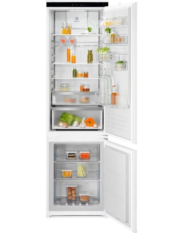 Electrolux E7CNAE19S 700 serijos įmontuojamas šaldytuvas-šaldiklis, 269 l, TwinTech® No Frost, AI CoolAssist®, 188 cm
