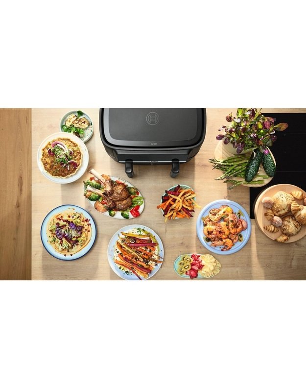 Bosch MAFD440B1 Serie 4 karšto oro gruzdintuvė, 2 × 4,5 l, 2500 W, 40–230 °C, MyFry, Grill-Set