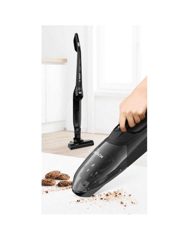 Bosch BCHF216B Serie 2 Readyy'y belaidis dulkių siurblys 2in1, 16Vmax, iki 40 min., juodas