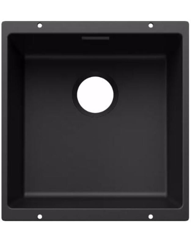 Plautuvės Blanco SUBLINE 400-U, juoda, 527786