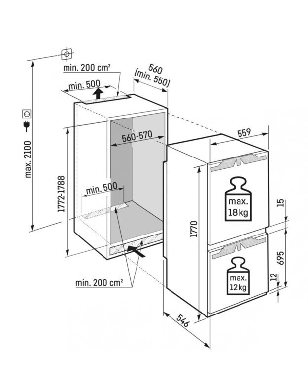 Šaldytuvas Liebherr ICBNbi 5153  3