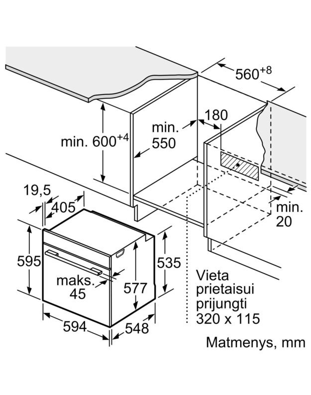 Orkaitė Bosch HBG7763B1 3