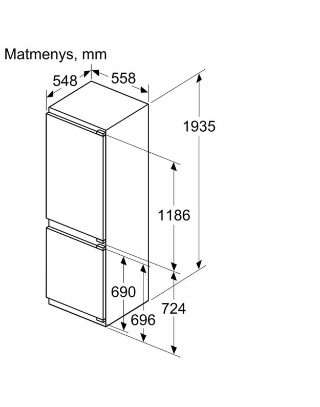 Šaldytuvas BOSCH KIN96ADC0 1