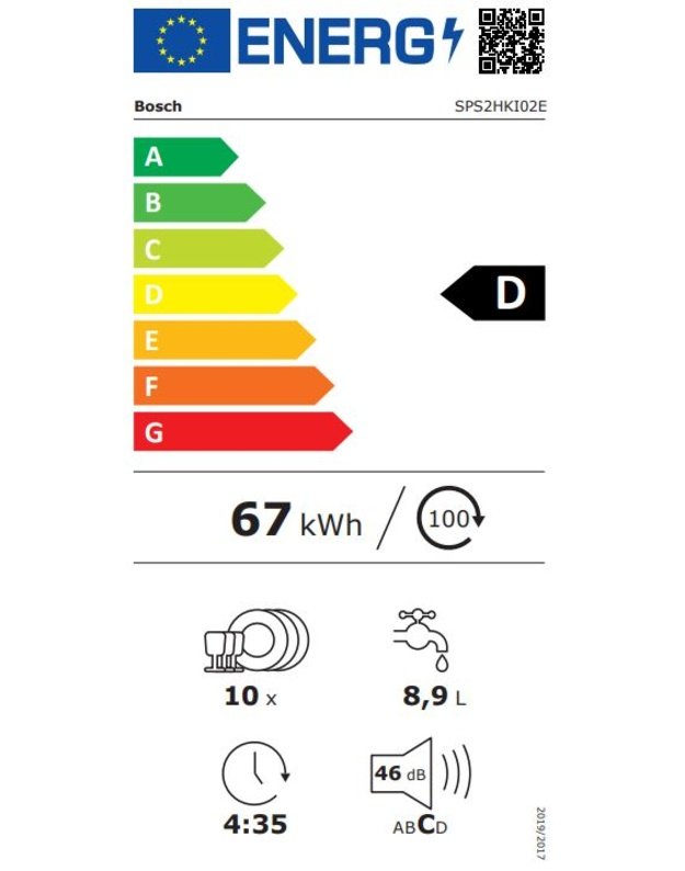Indaplovė Bosch SPS2HKI02E