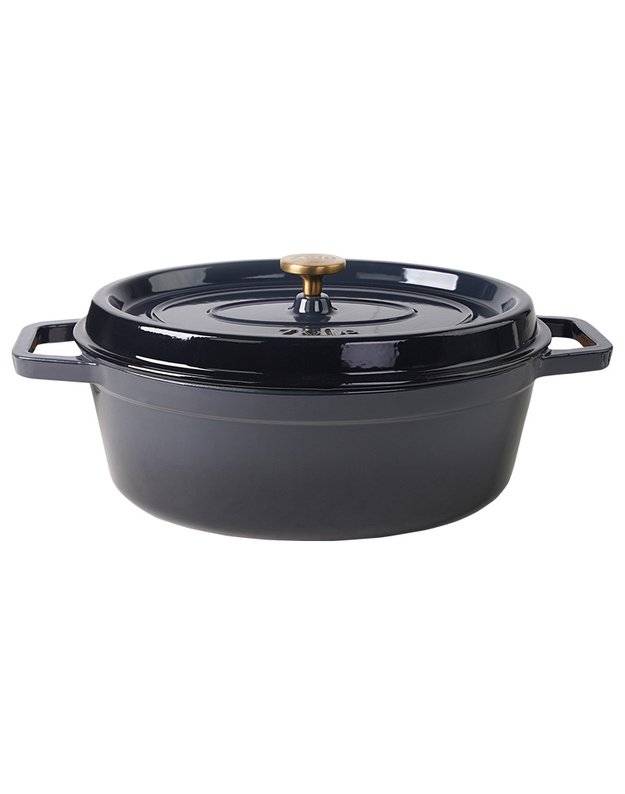 Ovalus emaliuotas ketaus puodas ZY040DGKI, 7,8 l