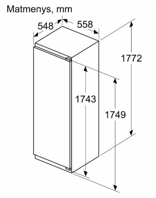 Šaldytuvas Bosch KIL82SDD0