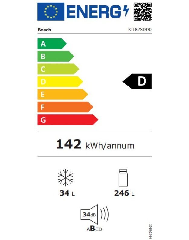 Šaldytuvas Bosch KIL82SDD0