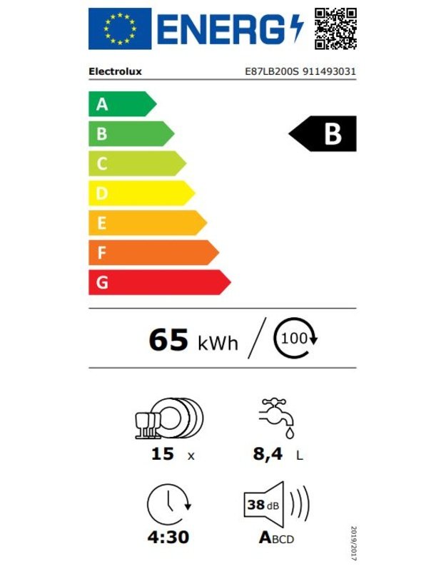 Indaplovė Electrolux E87LB200S