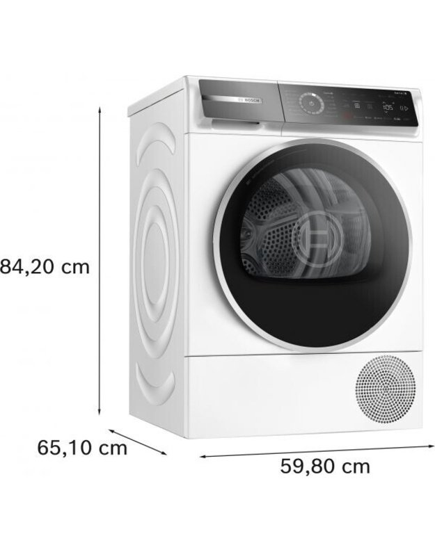 Džiovyklė Bosch WQB246CNBY ,SU GARŲ FUNKCIJA Iron Assist  (analogas WQB246DASN tik be garų funkcijos)
