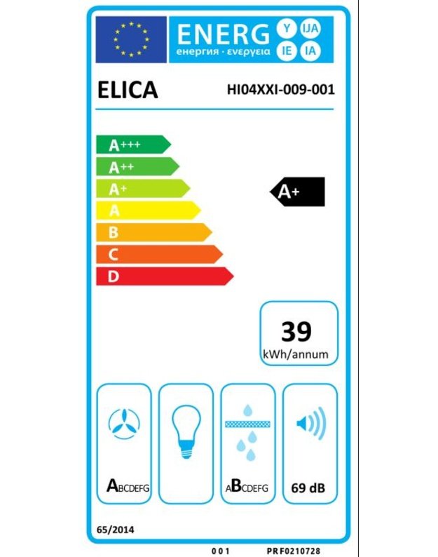 Elica NikolaTesla Prime S SL BL/A/83 PRF0210728 indukcinė kaitlentė su integruotu garų surinkėju, 83 cm, iki 640 m³/h
